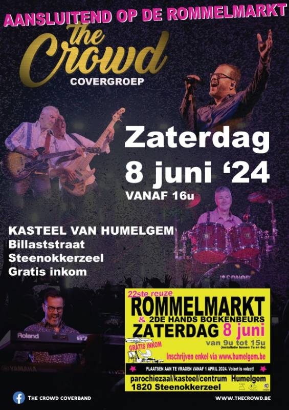 Rommelrock - Reuze Rommelmarkt met Boeken-, Vinyl- en CD‑Beurs in Humelgem 