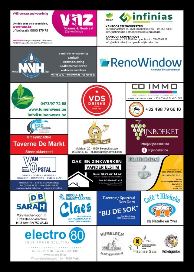 Sponsors van de Reuze Rommelmarkt Humelgem in Steenokkerzeel