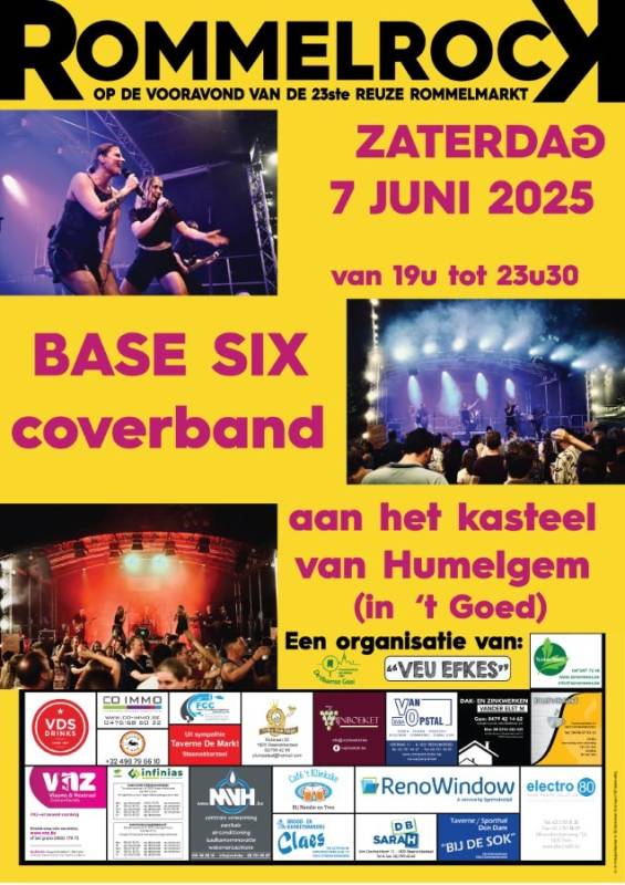 Flyer - Reuze Rommelmarkt met Boeken-, Vinyl- en CD‑Beurs in Humelgem 