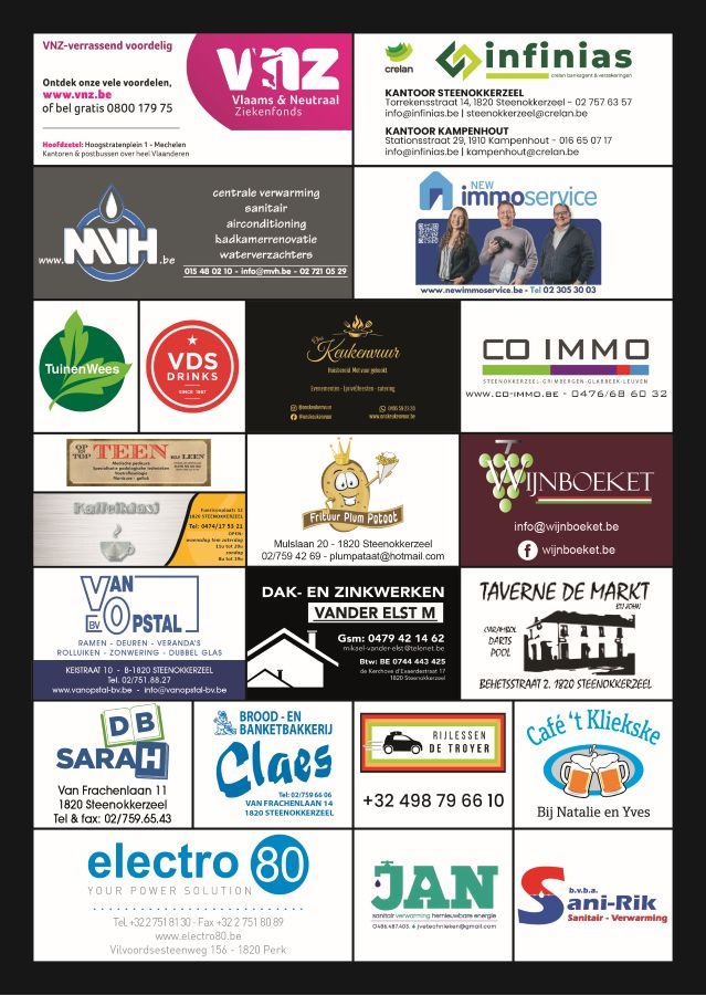 Sponsors van de Reuze Rommelmarkt Humelgem Steenokkerzeel