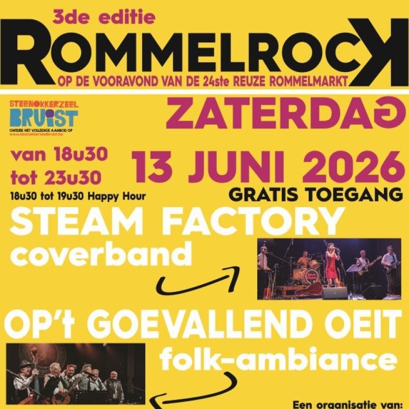 Flyer - Reuze Rommelmarkt met Boeken-, Vinyl- en CD‑Beurs in Humelgem 